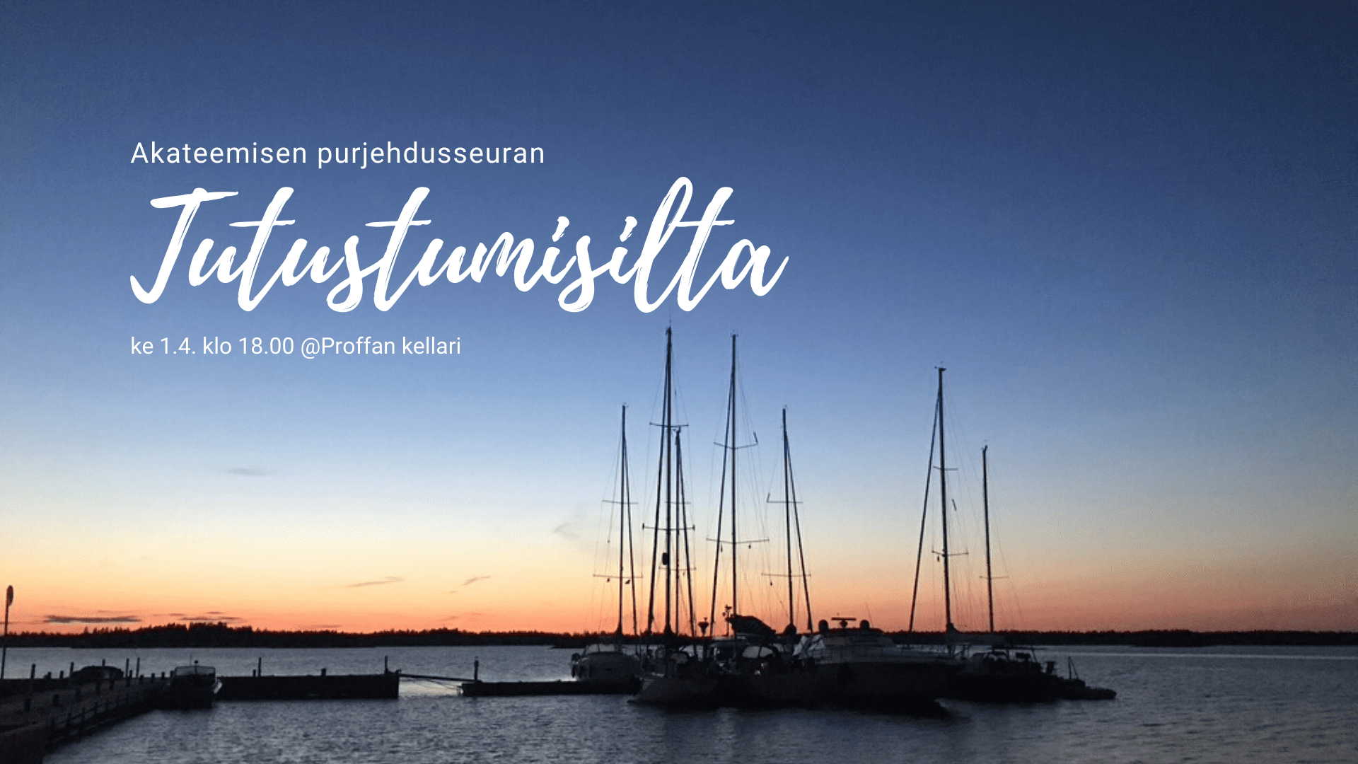 Tutustumisilta 1.4.2020